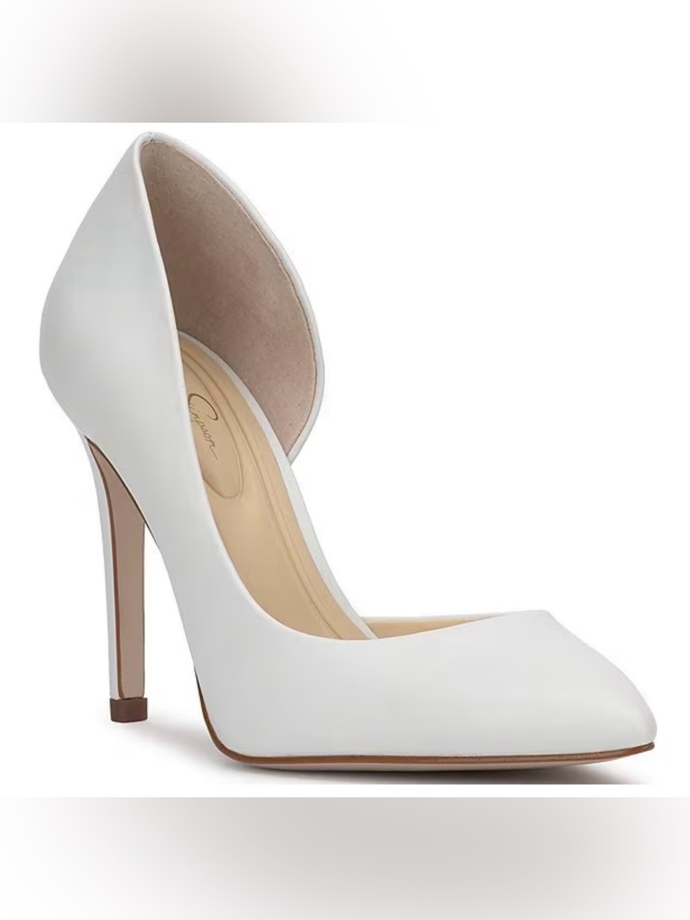 Brand New Jessica Simpson Prizma White Pointed-Toe Stiletto Pumps